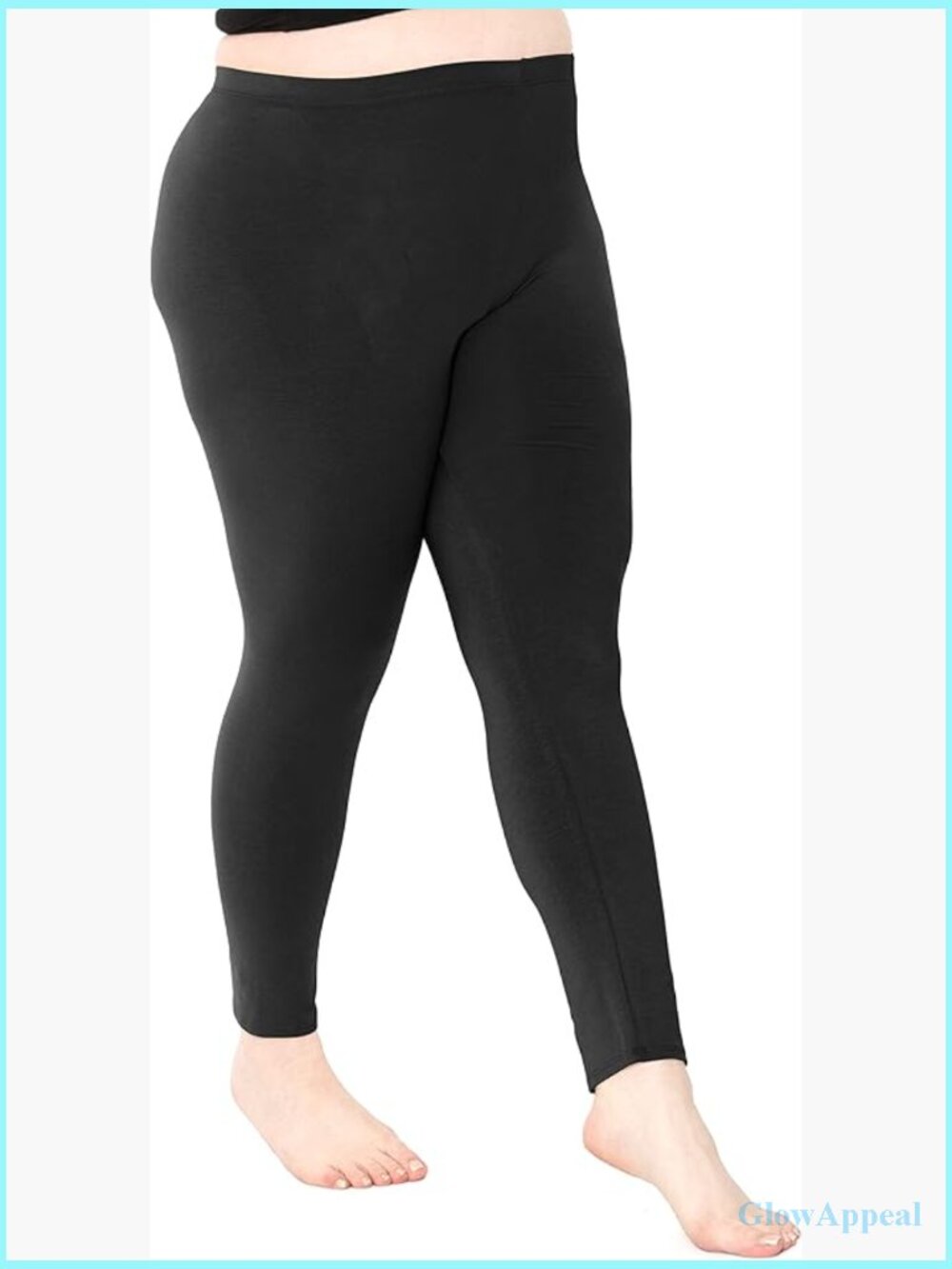 Plus Size Capri Leggings Knee Length Soft Stretch Comfort